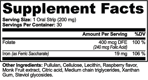 Ferrava — Iron + Folate Strips