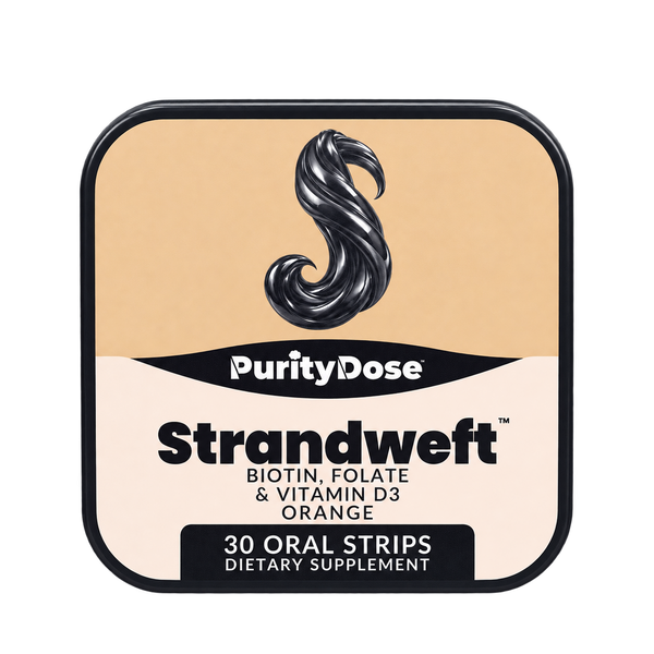 Strandweft™ — final packaging in the Purity Dose Glass style