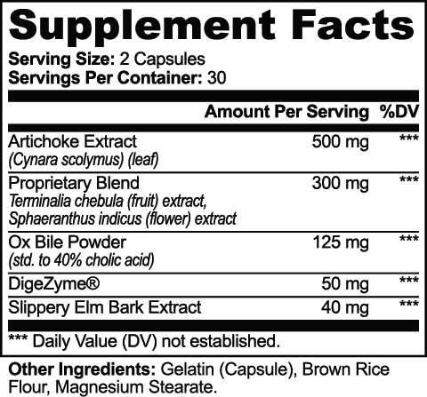Bilebranch — official supplier Supplement Facts