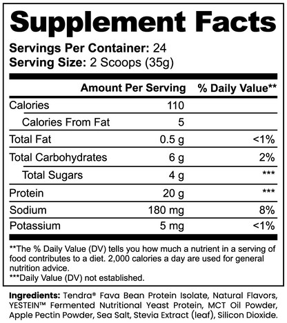 Plantweft™ — Fava + Fermented Yeast Protein — Vanilla