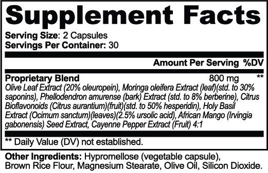 Metaroothe original product label.