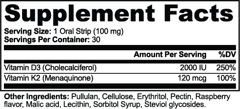 Osteostrip — official supplier Supplement Facts