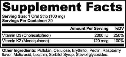 Osteostrip — official supplier Supplement Facts