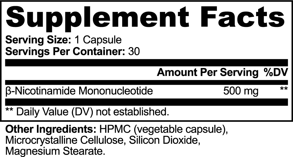 Nuvacell — official supplier Supplement Facts