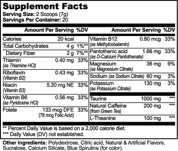 Cloudcharge — official supplier Supplement Facts