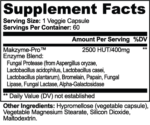 Enzymereach — official supplier Supplement Facts