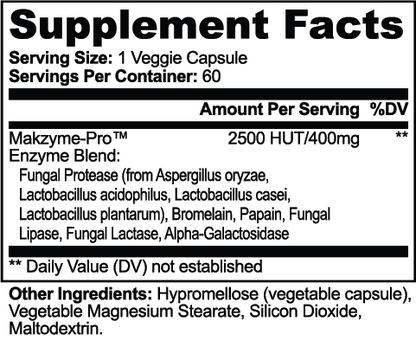 Enzymereach — official supplier Supplement Facts