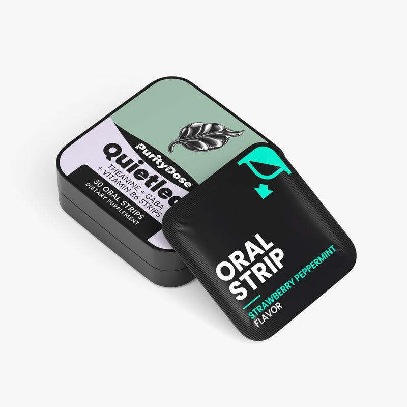 Quietleaf™ — Theanine + GABA + B6 Strips
