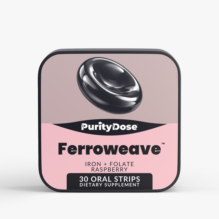 Ferroweave™ — Iron + Folate Strips — supplier packaging photo