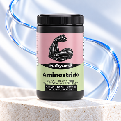 Aminostride product creative.