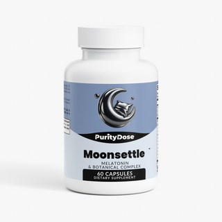 Moonsettle™ — Melatonin + Botanical Capsules — supplier packaging photo