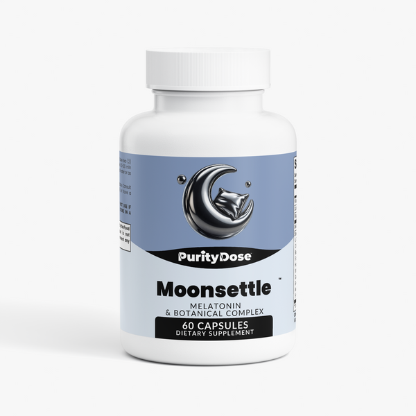 Moonsettle™ — Melatonin + Botanical Capsules — supplier packaging photo