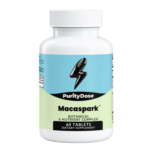 Macaspark™ — final packaging in the Purity Dose Glass style