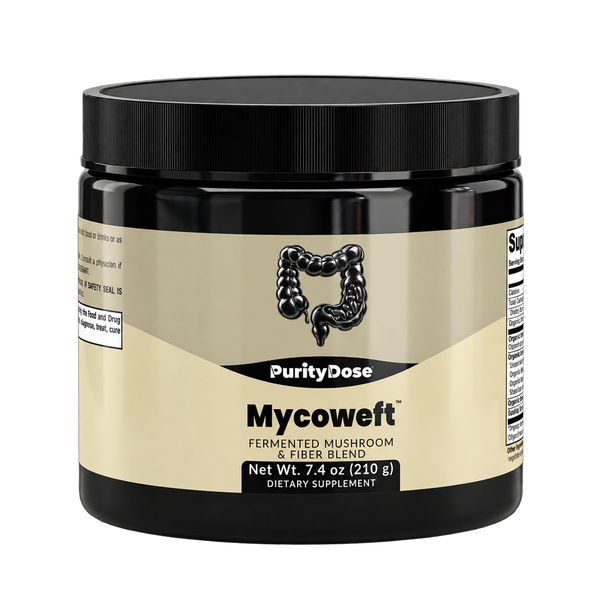 Mycoweft™ — final packaging in the Purity Dose Glass style