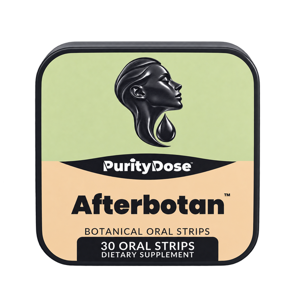 Afterbotan™ — final packaging in the Purity Dose Glass style