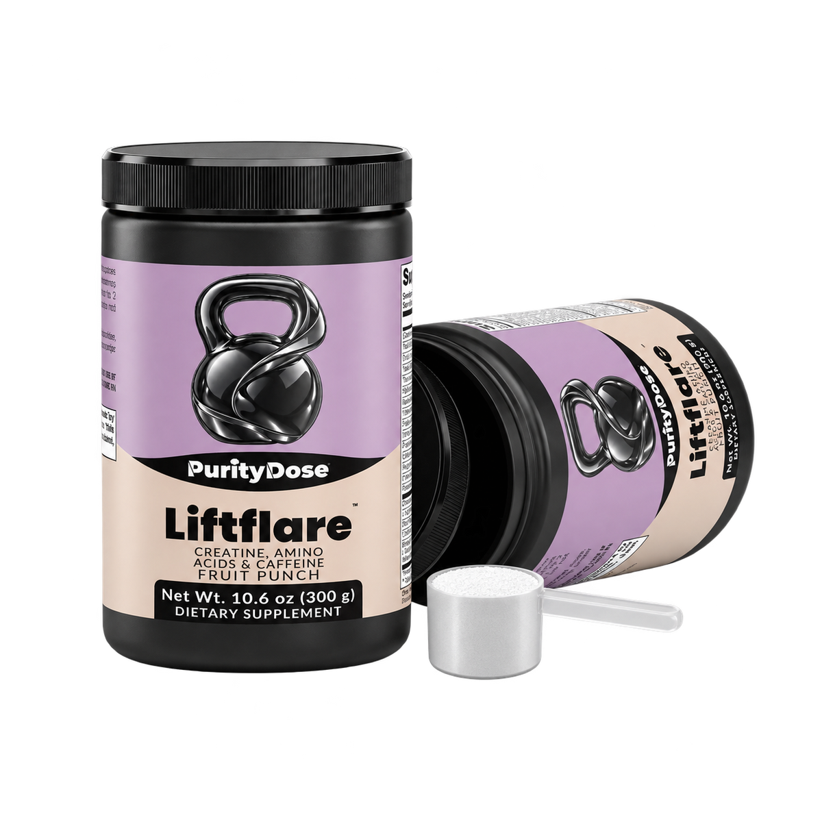 Liftflare pack contents. 300 g. 30 full servings.