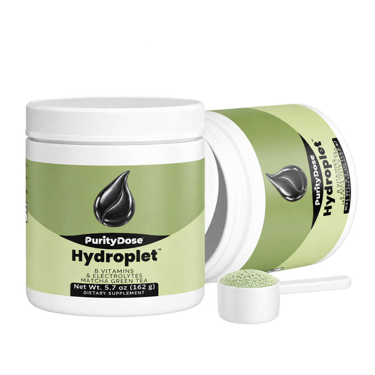 Hydroplet pack contents. 30 scoops. 30 full servings.