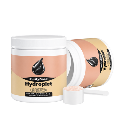 Hydroplet pack contents. 30 scoops. 30 full servings.