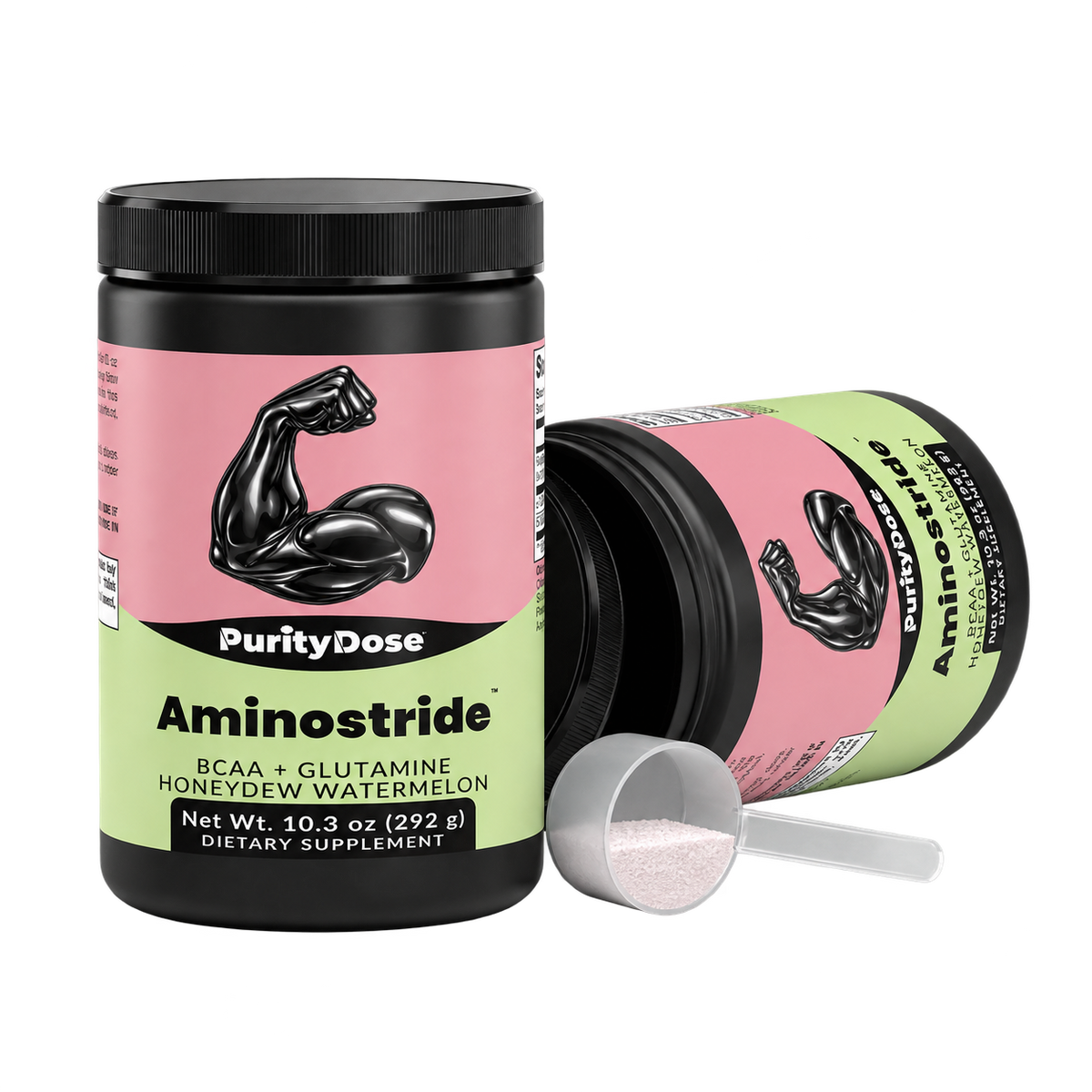 Aminostride pack contents. 292 g. 45 full servings.