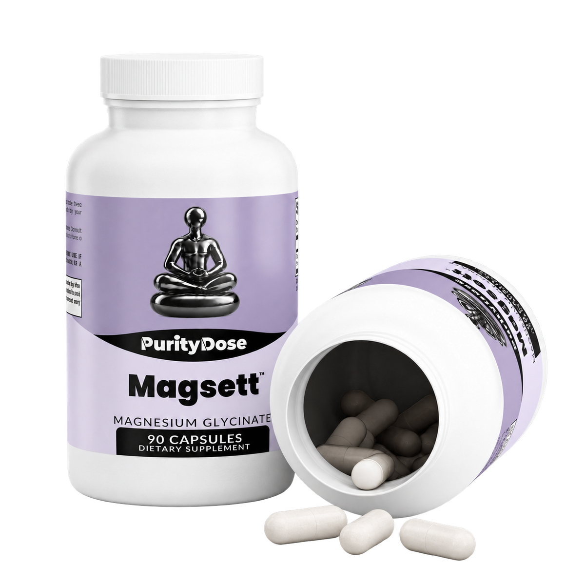 Magsett pack contents. 90 capsules. 30 full servings.