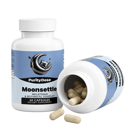 Moonsettle pack contents. 60 capsules. 30 full servings.