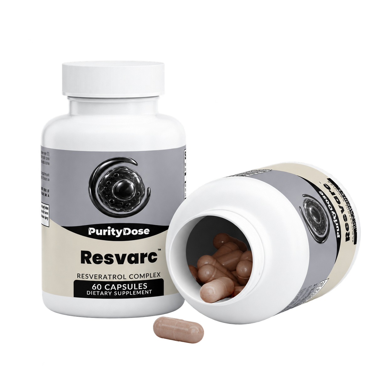 Resvarc pack contents. 60 capsules. 60 full servings.