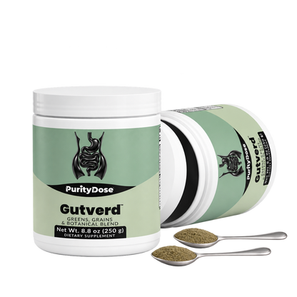 Gutverd pack contents. 250 g. 50 full servings.