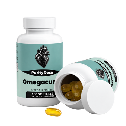 Omegacurve pack contents. 100 softgels. 100 full servings.