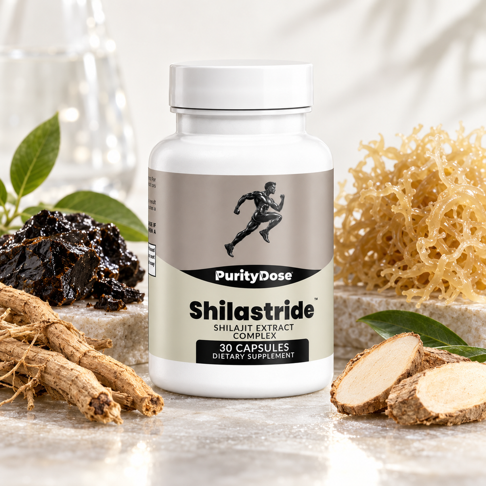 Shilastride current packaging in a bright glass setting with relevant formula context.