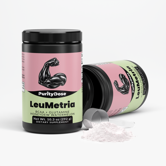 LeuMetria — BCAA + Glutamine (Honeydew Watermelon) — product view 3